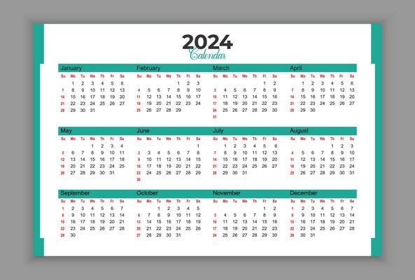 2022 2023 2024 2025 calendar individual schedule template in minimalist  trendy style. Week starts on sunday 4683962 Vector Art at Vecteezy