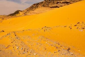 Landscape of sahara desert in Egypt. Conceptual for freedom, enjoying the journey. photo