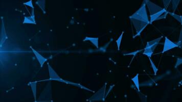 Abstract plexus colorful background animation 4k video