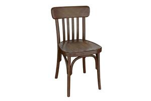 3d rendering brown wooden soviet chair photo