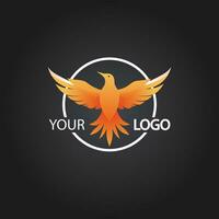 a logo with abstract vector logo design