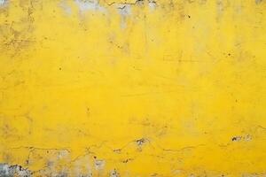 ai generado amarillo hormigón textura pared antecedentes diseño foto