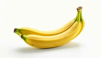 AI generated banana 3d design. fresh banana photo