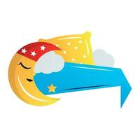 world sleep day cartoon illustration vector