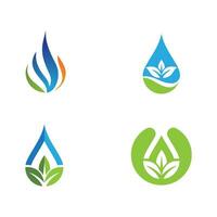 water drop Logo Template vector