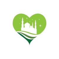 Mosque Moslem icon vector Illustration