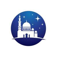 Mosque Moslem icon vector Illustration