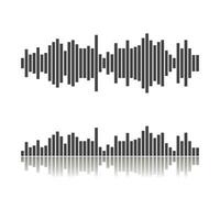 Sound waves vector illustration