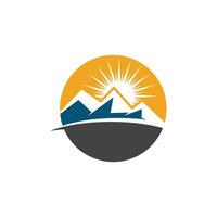 Mountain icon Logo vector