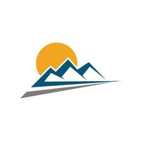 Mountain icon Logo vector