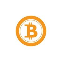 bitcoin icon design template vector