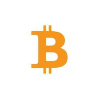 bitcoin icon design template vector