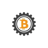 bitcoin icon design template vector