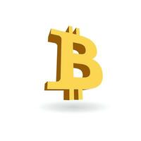 bitcoin icon design template vector