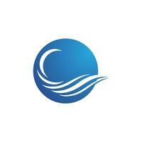 Water wave icon vector