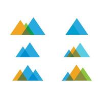 logotipo de icono de montaña vector