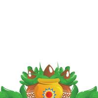 ugadi indio festival vector