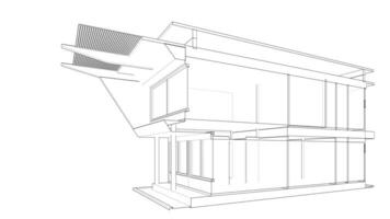 3d em loop animação do paramétrico construção projeto video