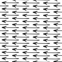 Seamless pattern with doodle arrows vector