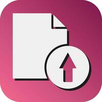 Export File Vector Glyph Gradient Background Icon For Personal And Commercial Use.