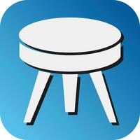 Stool Vector Glyph Gradient Background Icon For Personal And Commercial Use.