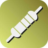Resistor Vector Glyph Gradient Background Icon For Personal And Commercial Use.