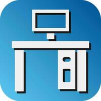 Workspace Vector Glyph Gradient Background Icon For Personal And Commercial Use.