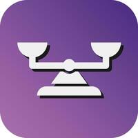 Balance Vector Glyph Gradient Background Icon For Personal And Commercial Use.