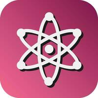 Atom Vector Glyph Gradient Background Icon For Personal And Commercial Use.