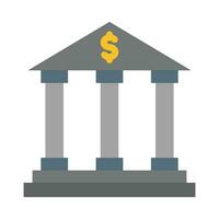 Bank Vector Flat Icon For Personal And Commercial Use.