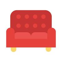 sofá vector plano icono para personal y comercial usar.