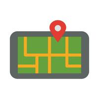 GPS vector plano icono para personal y comercial usar.