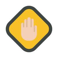 Stop Vector Flat Icon For Personal And Commercial Use.