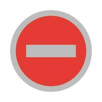 No Entry Vector Flat Icon For Personal And Commercial Use.