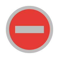 No Entry Vector Flat Icon For Personal And Commercial Use.