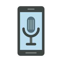 Voice Assistant Vector Flat Icon For Personal And Commercial Use.