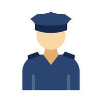 policía vector plano icono para personal y comercial usar.