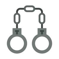 Handcuffs Vector Flat Icon For Personal And Commercial Use.