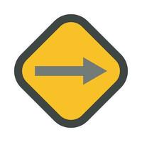 Right Way Vector Flat Icon For Personal And Commercial Use.