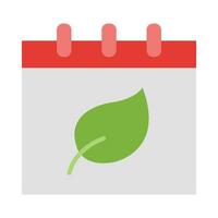 Eco calendar Vector Flat Icon For Personal And Commercial Use.