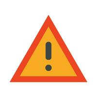 Warning Vector Flat Icon For Personal And Commercial Use.