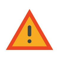 Warning Vector Flat Icon For Personal And Commercial Use.