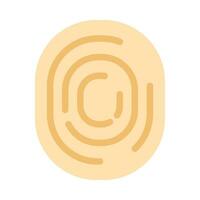 Finger Print Vector Flat Icon For Personal And Commercial Use.