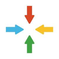 Directional Arrows Vector Flat Icon For Personal And Commercial Use.Directional Arrows Vector Flat Icon For Personal And Commercial Use.