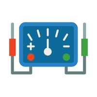 Voltage Indicator Vector Flat Icon For Personal And Commercial Use.