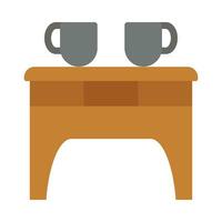 Coffee Table Vector Flat Icon For Personal And Commercial Use.