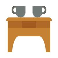 Coffee Table Vector Flat Icon For Personal And Commercial Use.