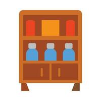 Shelves Vector Flat Icon For Personal And Commercial Use.