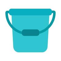 Water Bucket Vector Flat Icon For Personal And Commercial Use.