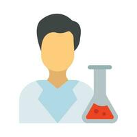 Scientist Vector Flat Icon For Personal And Commercial Use.